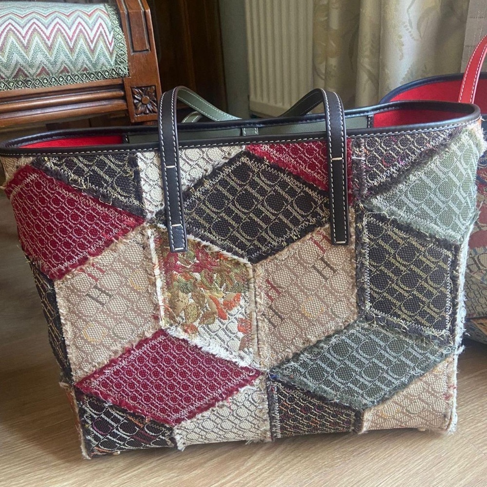 Carolina Herrera Shopping  Patchwork Tote